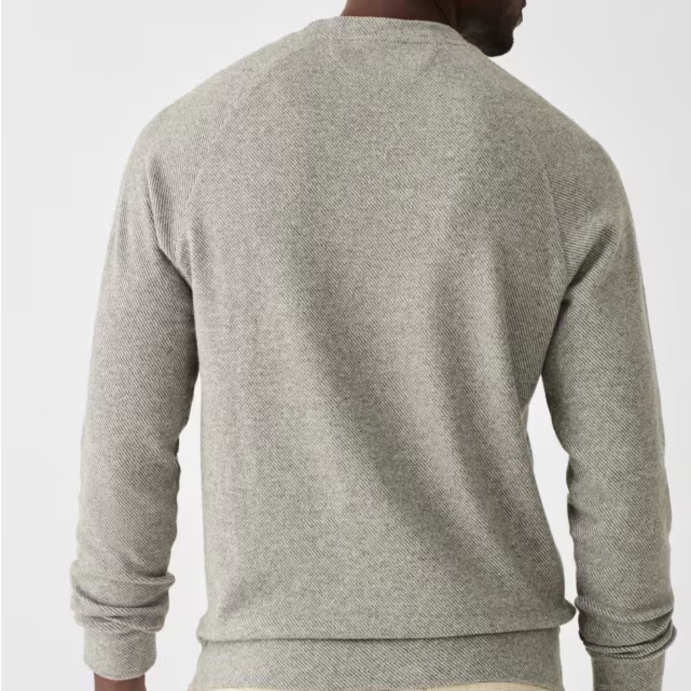 Faherty Legends Sweater • Long Sleeve Shirt • XS Heather Grey Gray - Picture 9 of 9